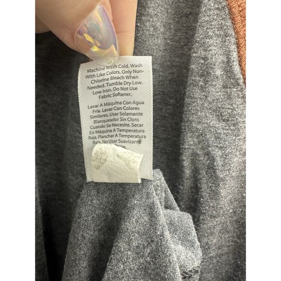 George Mens Baseball Shirt Size 3XL Gray Long Sleeve - Picture 5 of 10